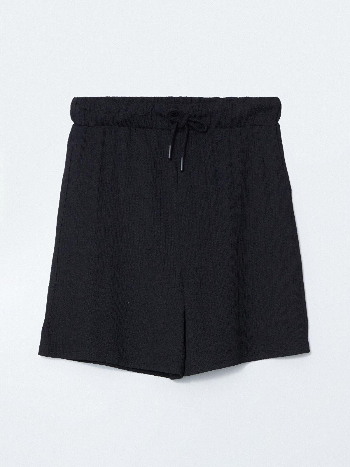LCW Comfort Elastic Waist Textured Women's Shorts - S5GK86Z8-CVL