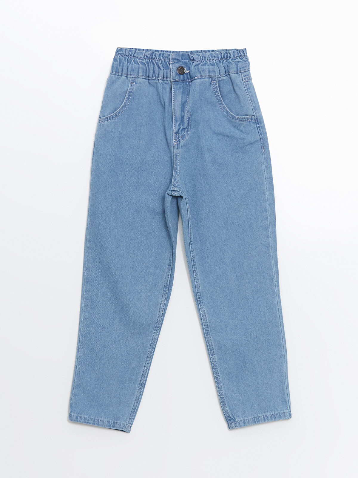 LCW ECO Paperbag Kız Çocuk Jean Pantolon - S5GN71Z4-311 | LC Waikiki