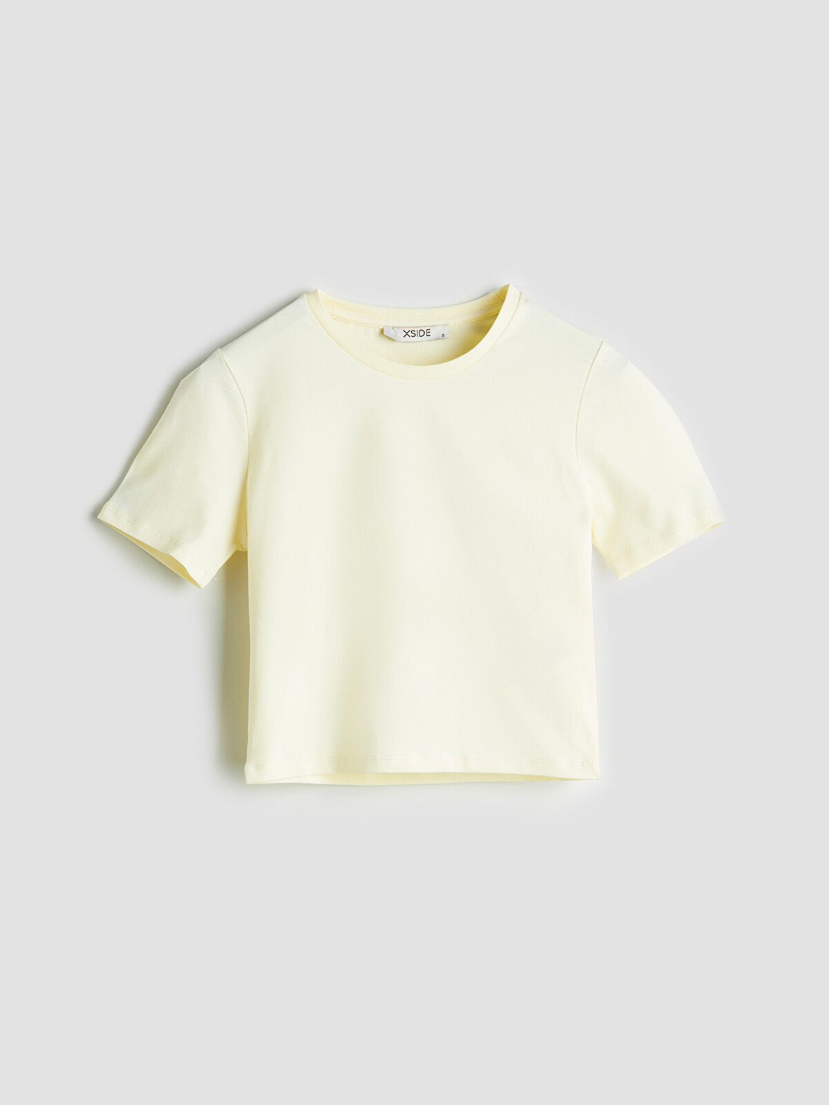 XSIDE Bisiklet Yaka Kadın Crop - S5GP13Z8-DJQ | LC Waikiki