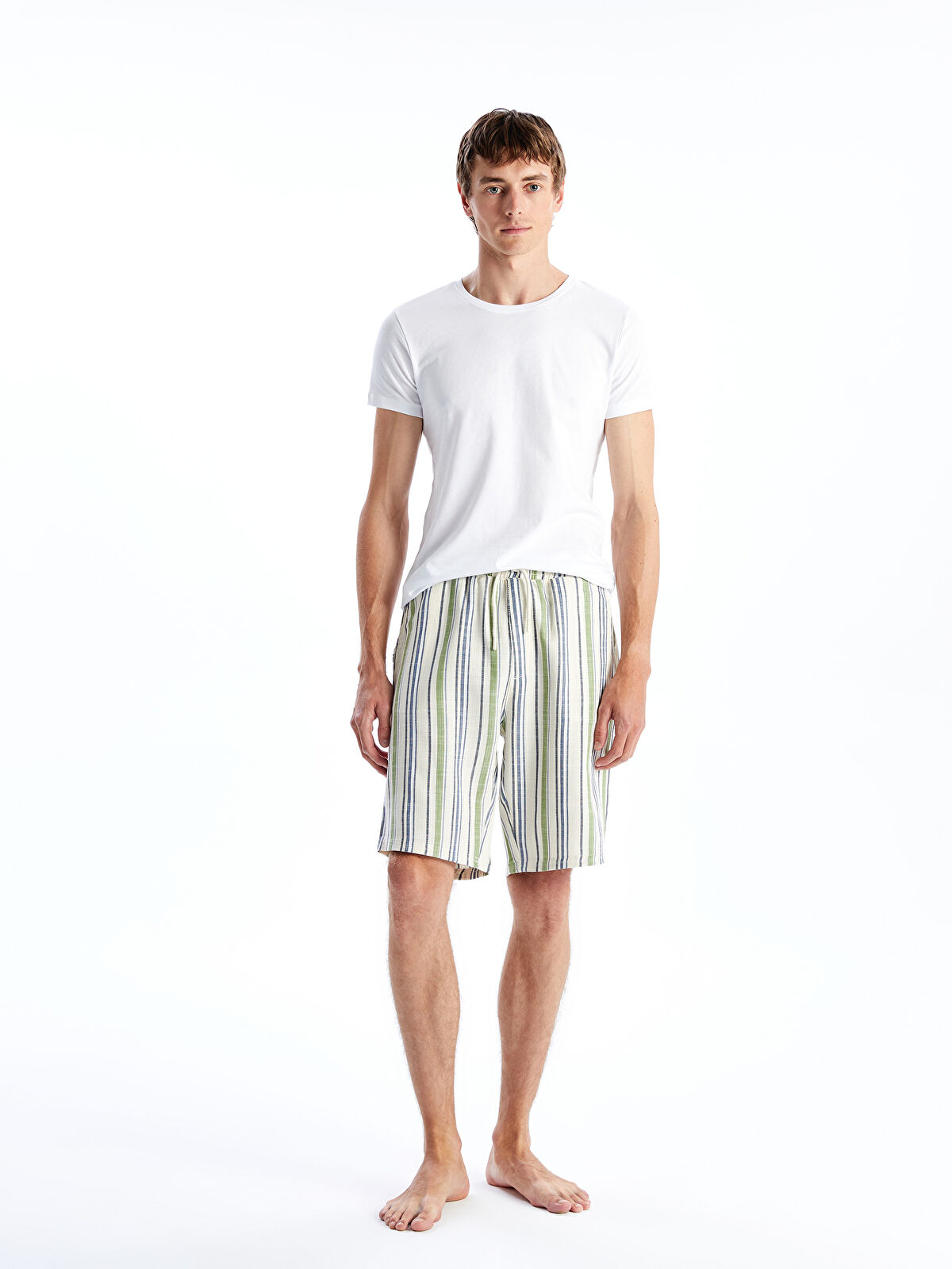 LC WAIKIKI Standard Fit Men's Pyjama Bottom Shorts -S5GQ23Z8