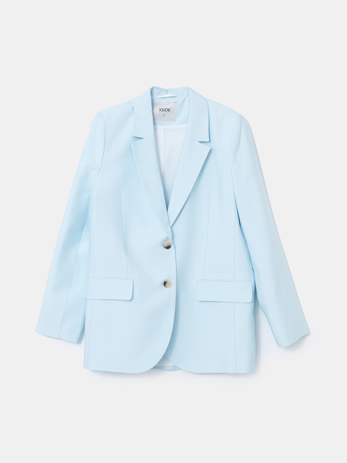 XSIDE Mavi Regular Fit Kadın Blazer Ceket - S5GT54Z8-YEB | LCW