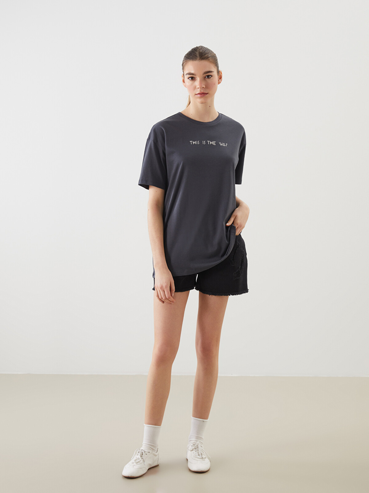 「RT-213409」 XSIDE Crew Neck Star Wars Printed Women's T-shirt - S5GV81Z8-VDL