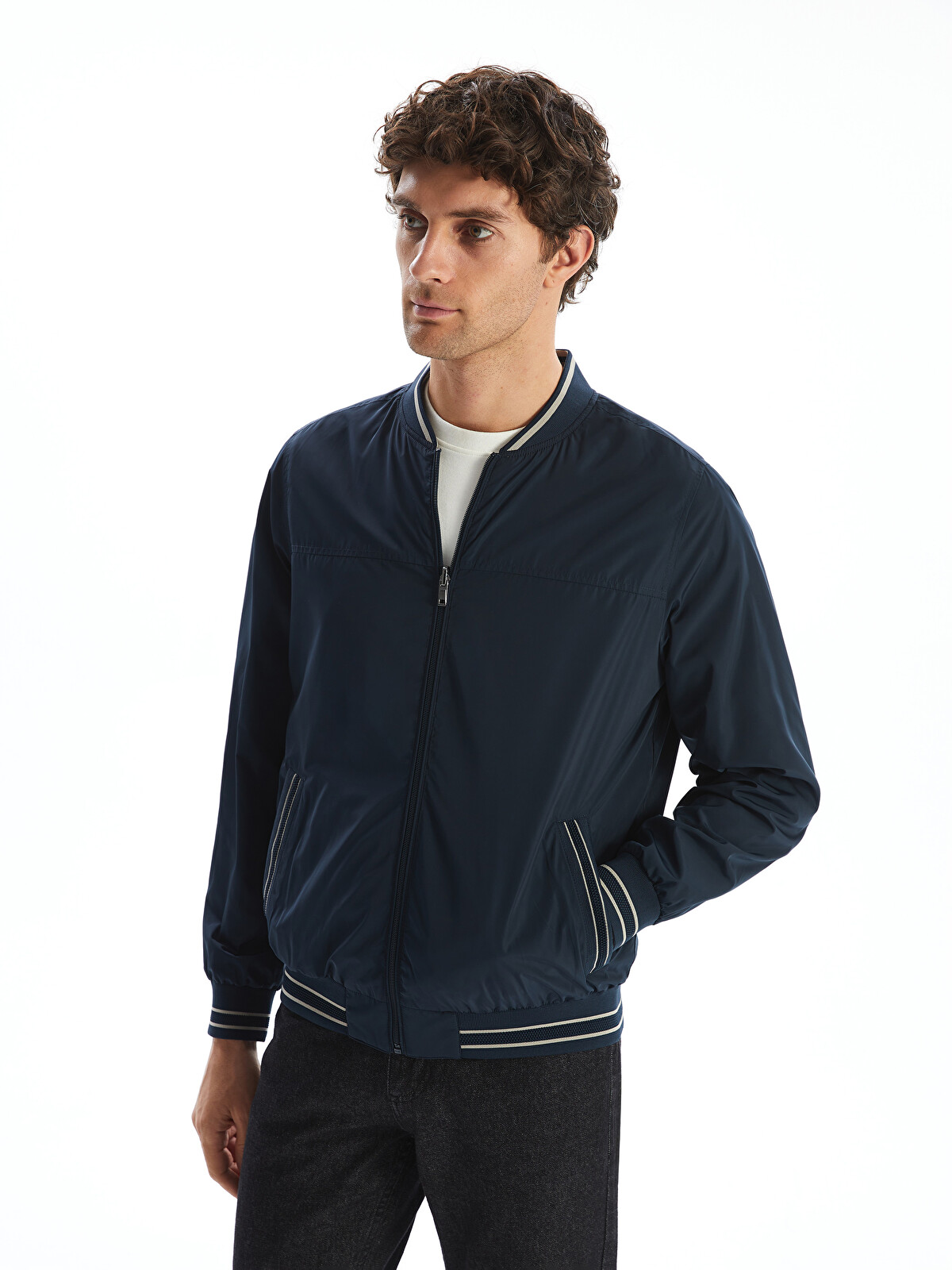 LCWAIKIKI Classic Reversible Zippered Men's Bomber Jacket