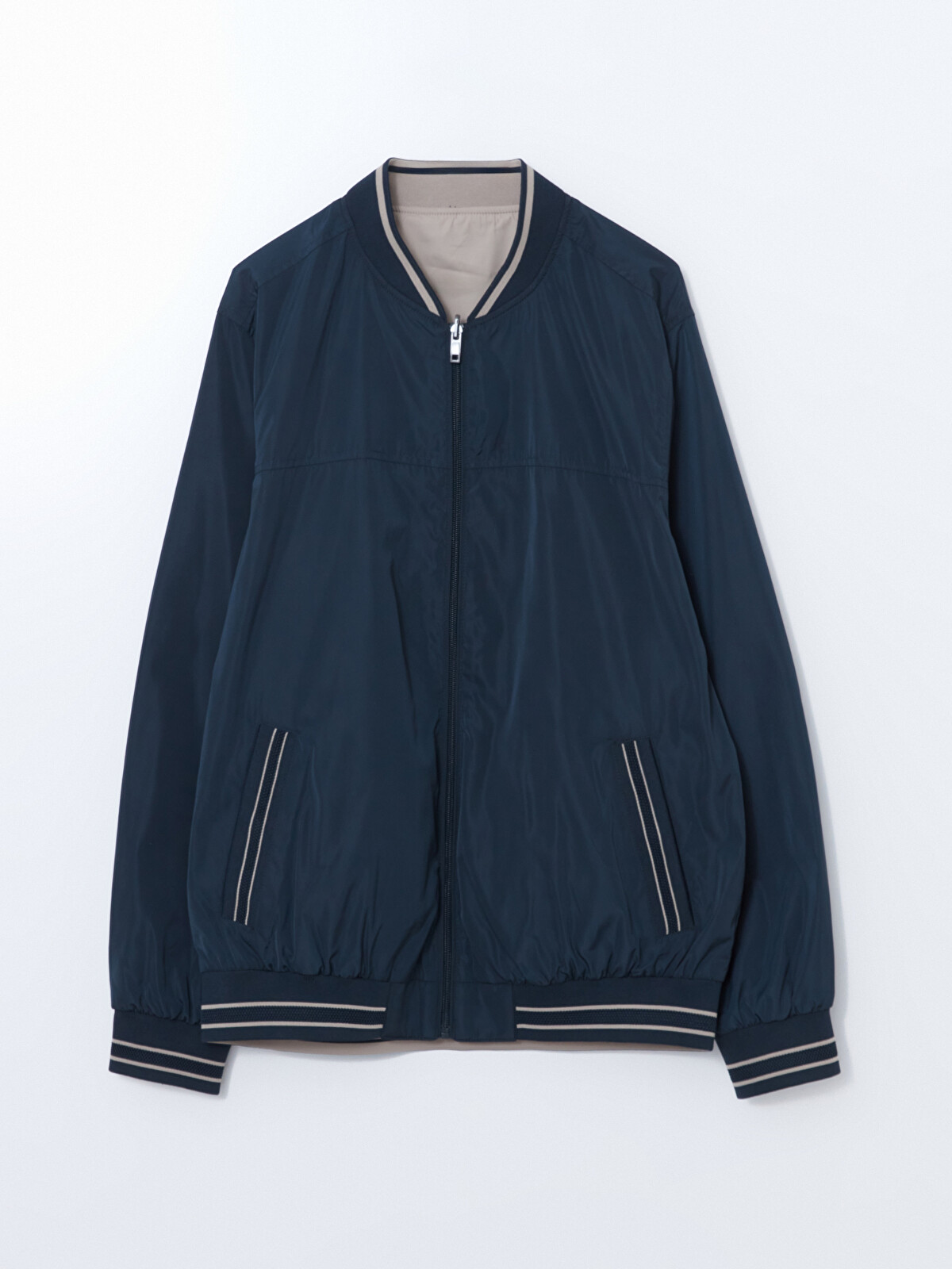 LCWAIKIKI Classic Reversible Zippered Men's Bomber Jacket