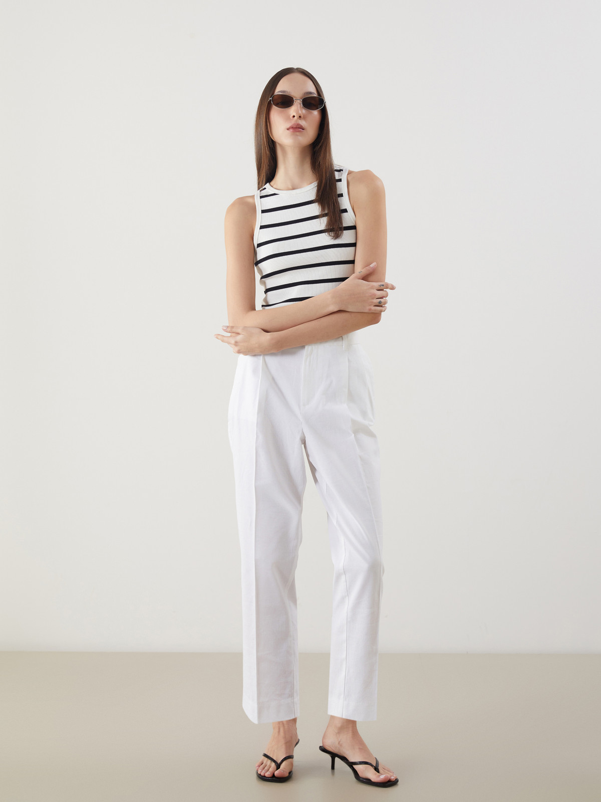 LCW Vision Carrot Fit Linen Blend Women's Trousers - S5H177Z8-R9J