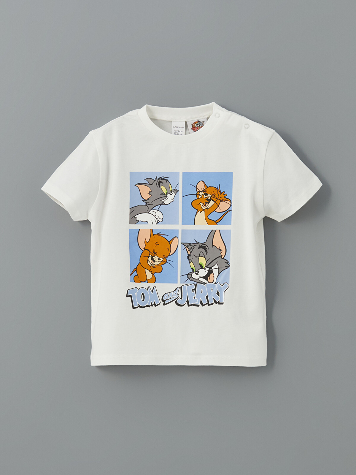 LCW baby Tom And Jerry Printed Baby Boys' Shortie Set - S5H424Z1