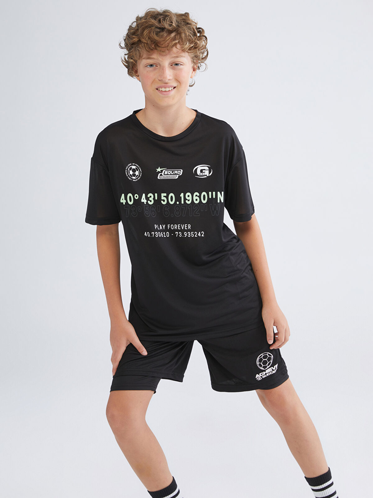 LCW Kids Beli Lastikli Erkek Çocuk Taytlı Şort