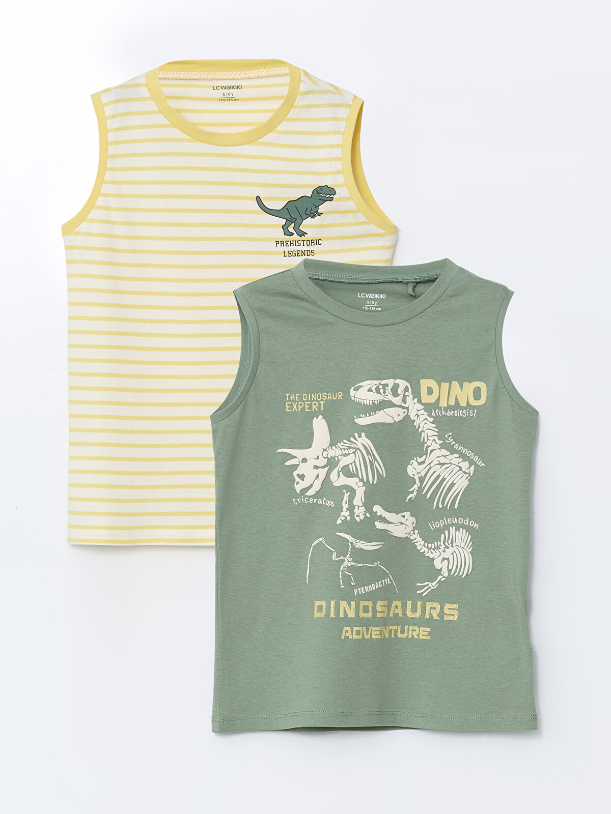 LCW Kids Dinosaur Printed Boys' Tank Top 2-Pack - S5H785Z1-GX7