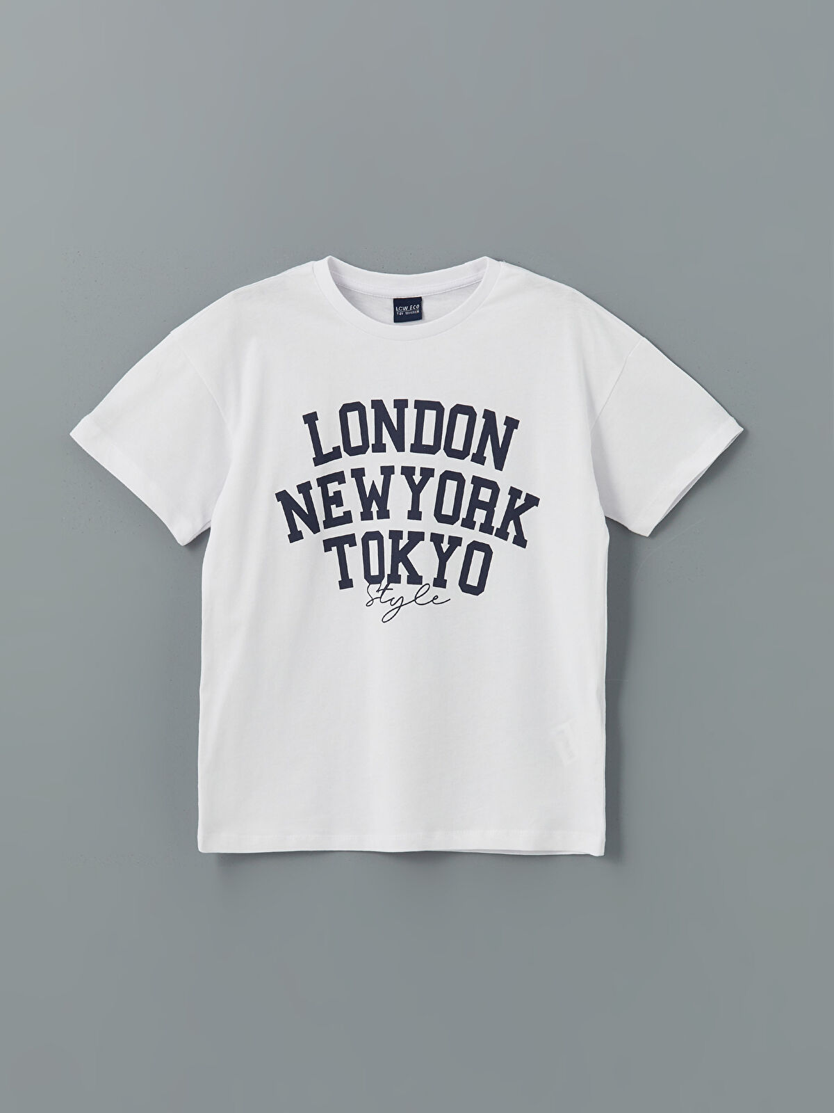 LCW ECO Crew Neck Boys' T-Shirt -S5H811Z4-J5E - LC Waikiki