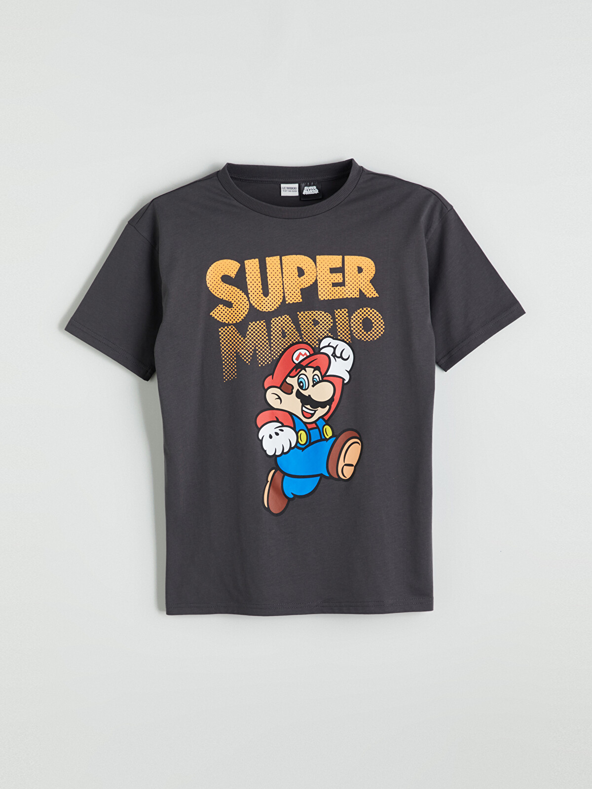 LCW Kids Bisiklet Yaka Super Mario Baskılı Erkek Çocuk Tişört
