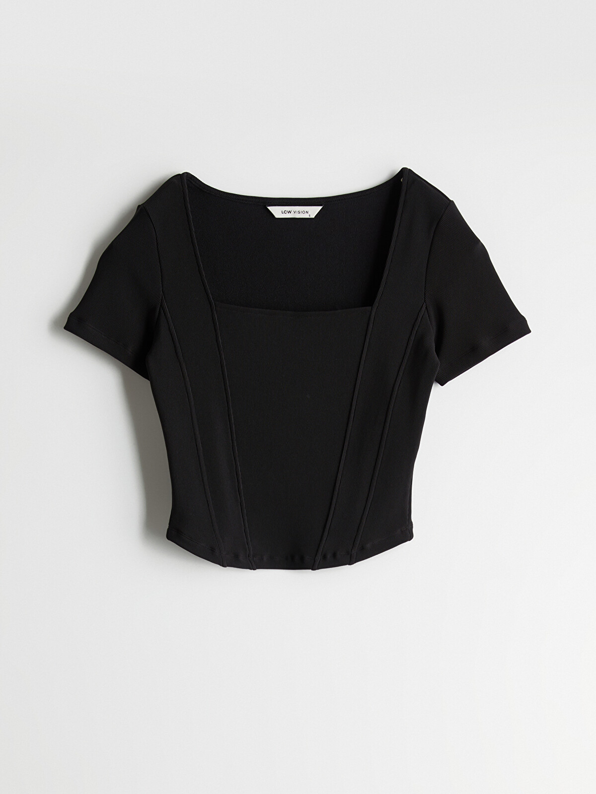 LCWAIKIKI Classic Square Collar Women's Crop Top - S5HN13Z8-CVL