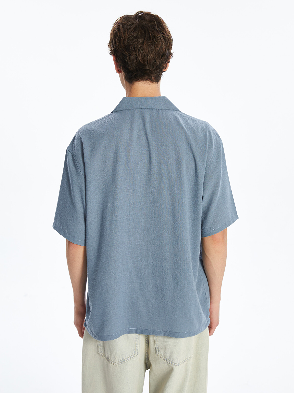 XSIDE Relaxed Fit Resort Collar Short Sleeve Men's Shirt