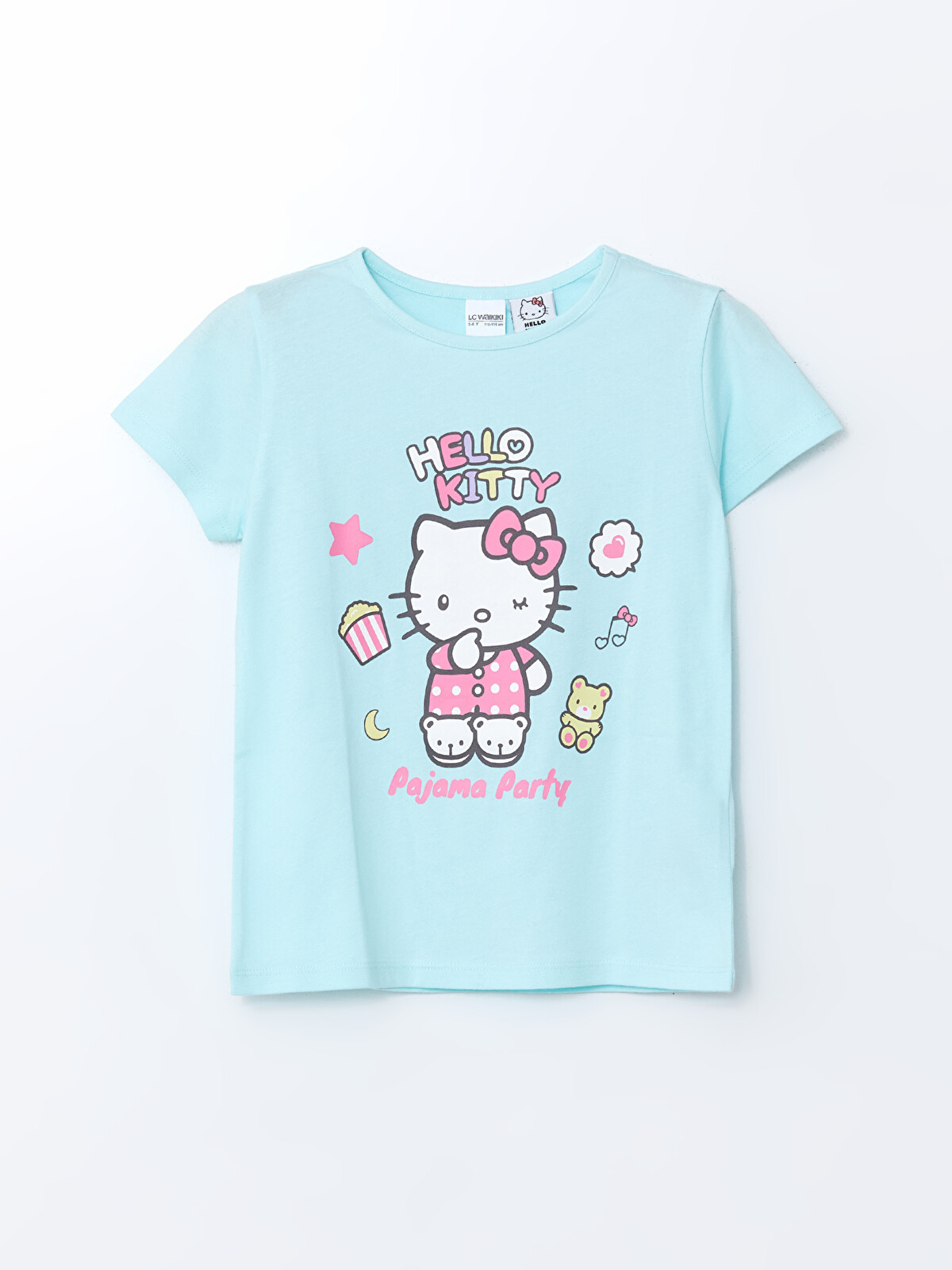 LCW Kids Hello Kitty Baskılı Kız Çocuk Tişört Ve Şort 2'li