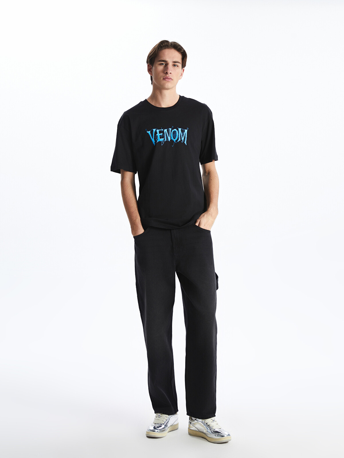 XSIDE Crew Neck Venom Printed Jersey Men's T-shirt - S5IB10Z8-CVL