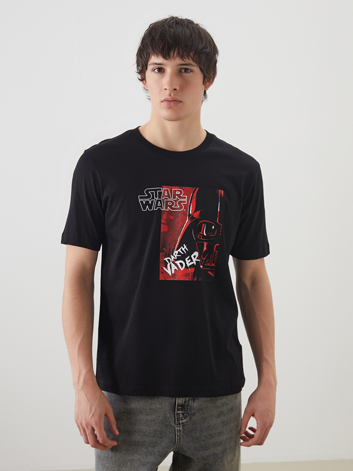 XSIDE Crew Neck Star Wars Printed Jersey Men's T-Shirt - S5IB15Z8