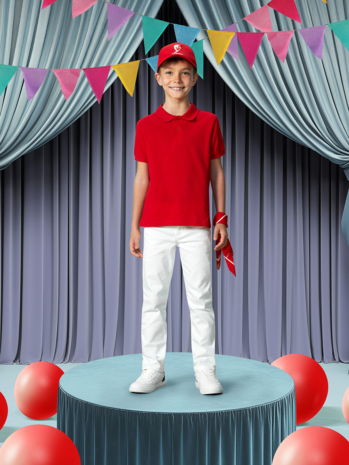 LCW Kids Polo Yaka Erkek Çocuk Tişört