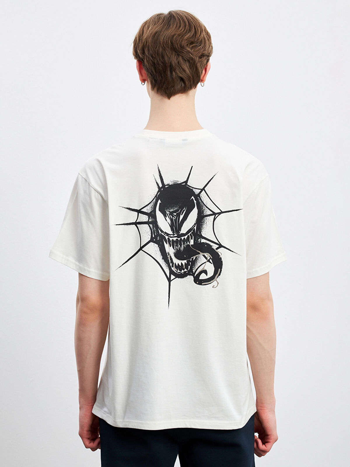 XSIDE Crew Neck Venom Printed Jersey Men's T-Shirt -S5IH73Z8