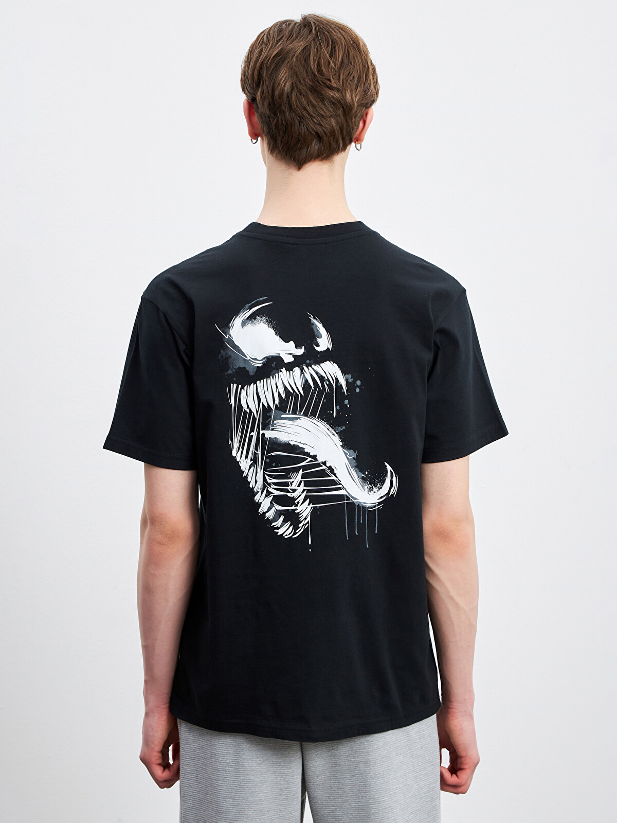 XSIDE Crew Neck Venom Printed Jersey Men's T-Shirt - S5IH78Z8-CVL