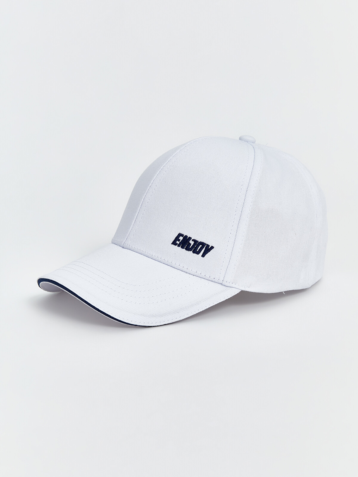 LCW ACCESSORIES Beyaz Yazı Nakışlı Erkek Çocuk Kep Şapka