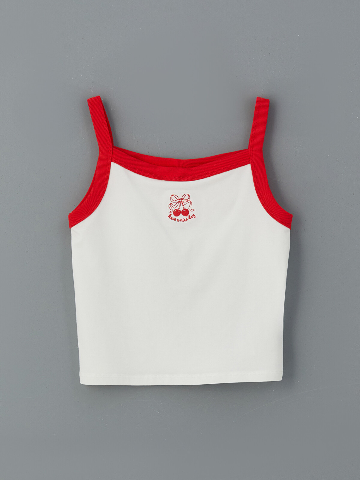 LCW Kids Square Neck Strappy Girls' Crop Tank Top - S5IK66Z4-R9J