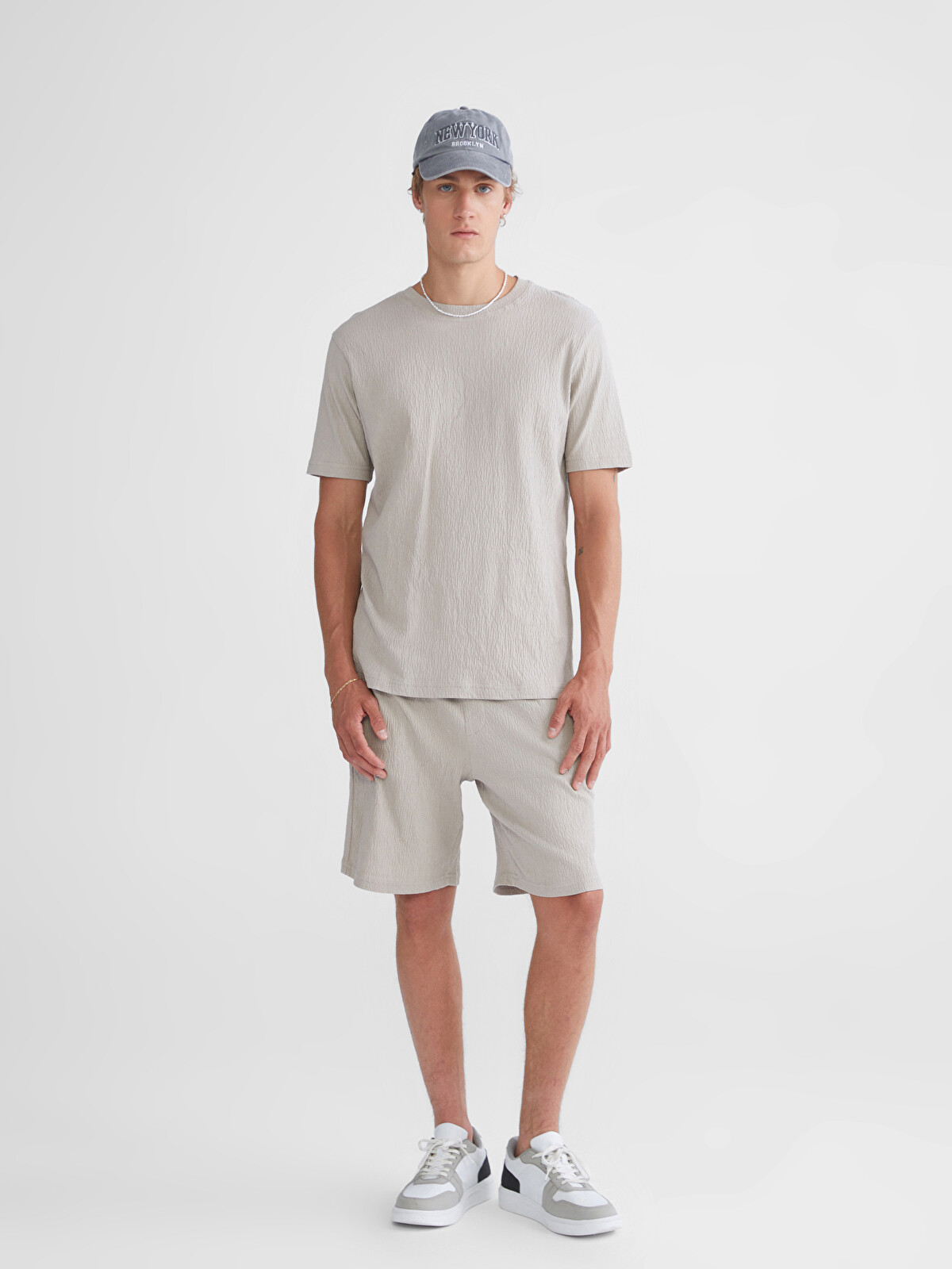 XSIDE Crew Neck Short Sleeve Men's T-Shirt - S5IL65Z8-PSD | LC Waikiki