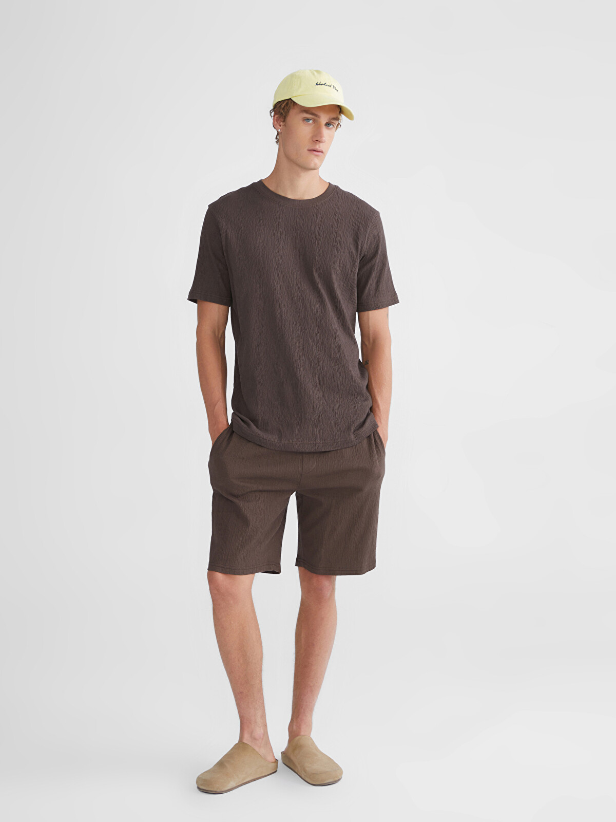 ちぃ　0808 XSIDE Standard Fit Men's Shorts with Waist Tie Detail - S5IL66Z8