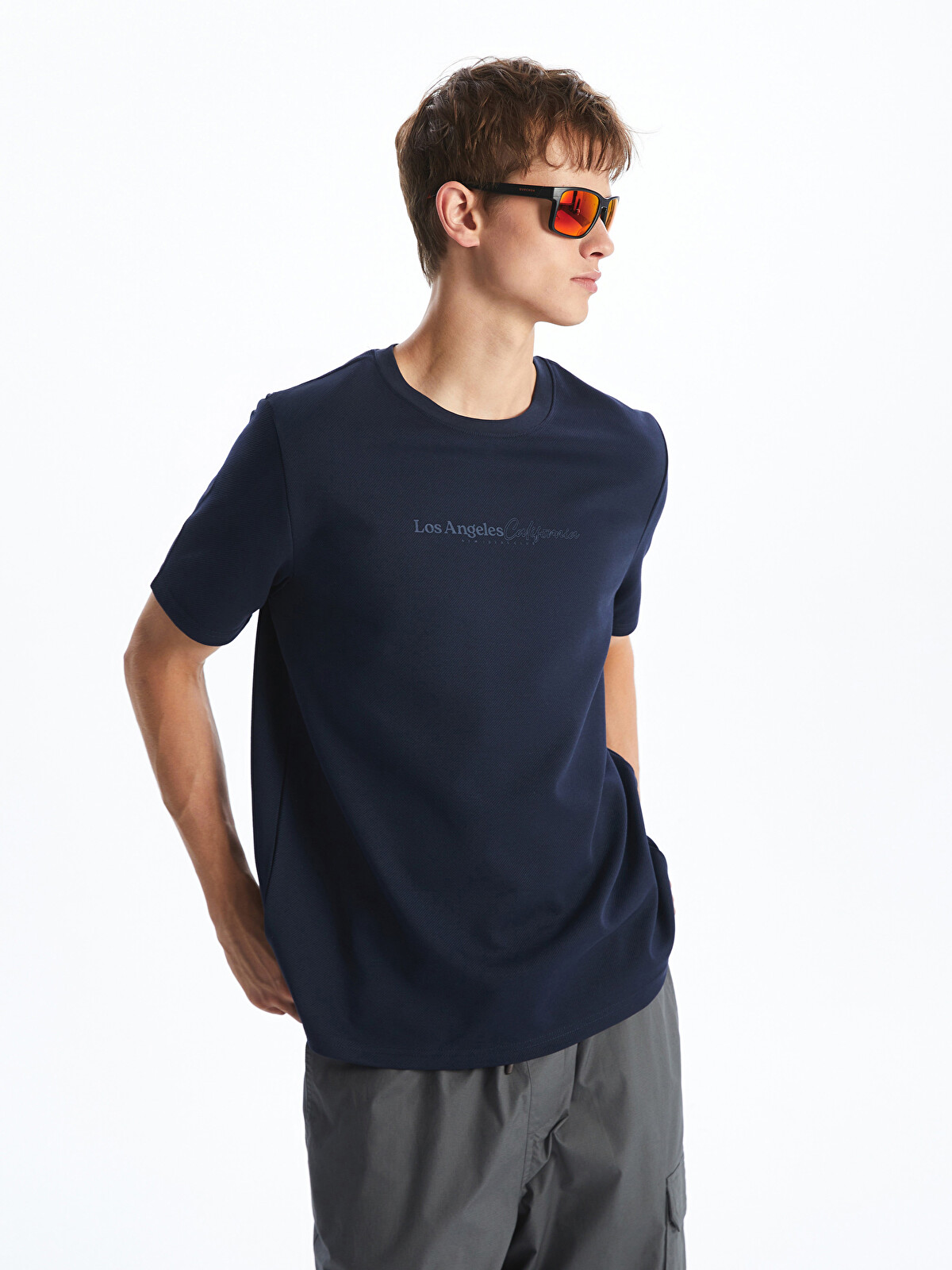 XSIDE Crew Neck Printed Jersey Men's T-Shirt - S5IM12Z8-ZT9 - LC