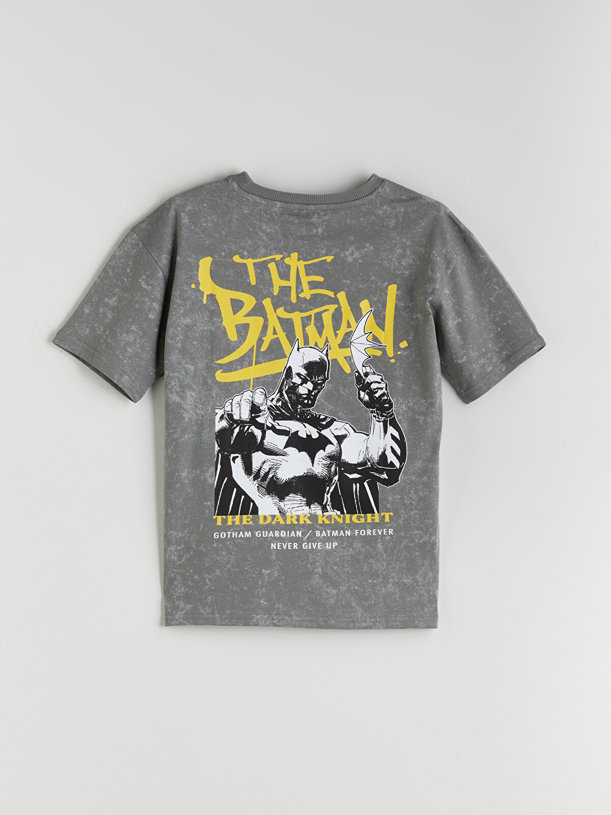 LCW Kids Bisiklet Yaka Batman Baskılı Erkek Çocuk Tişört