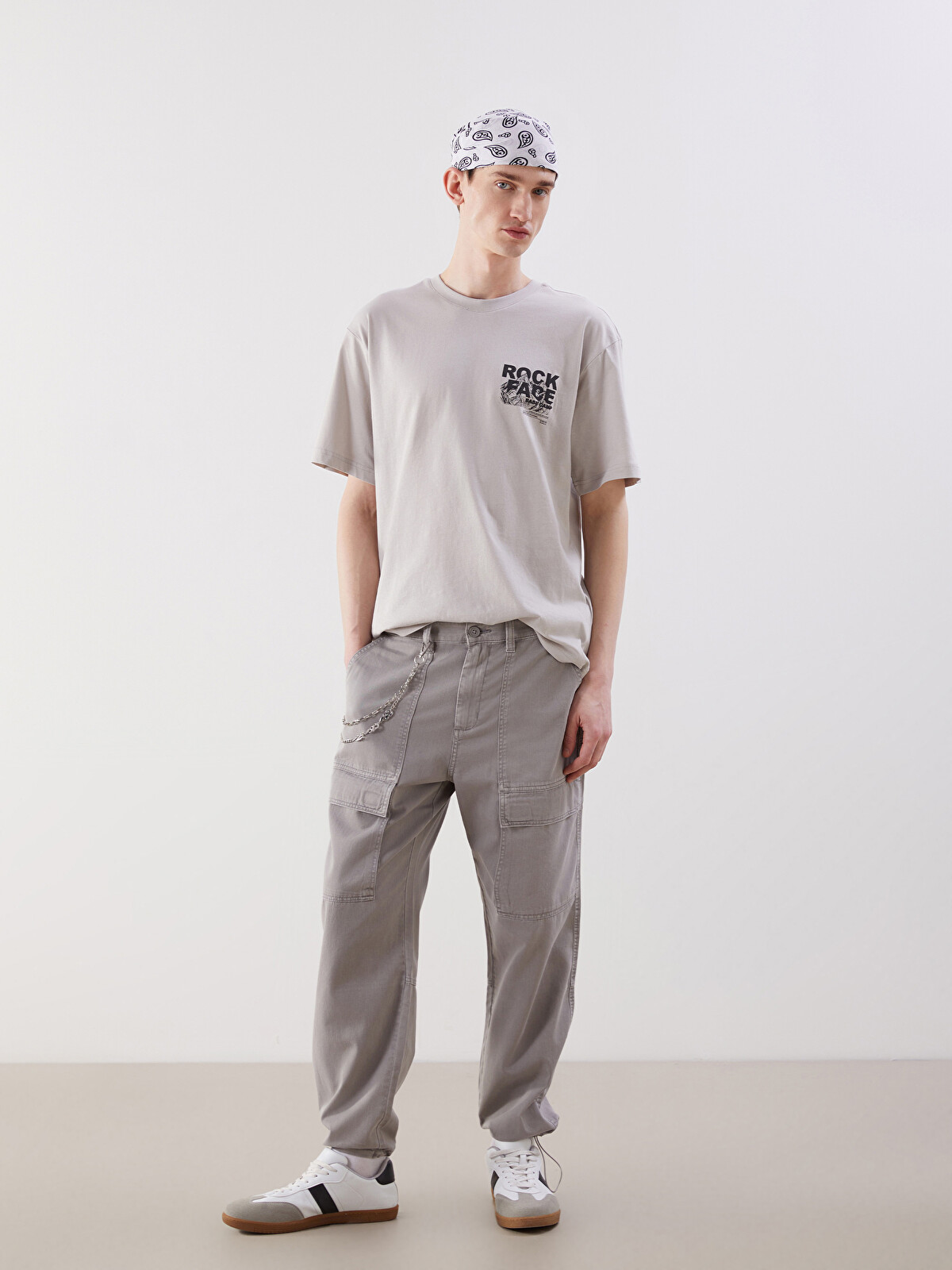 XSIDE Relaxed Fit Twill Men's Cargo Trousers - S5IP49Z8-V1G - LC