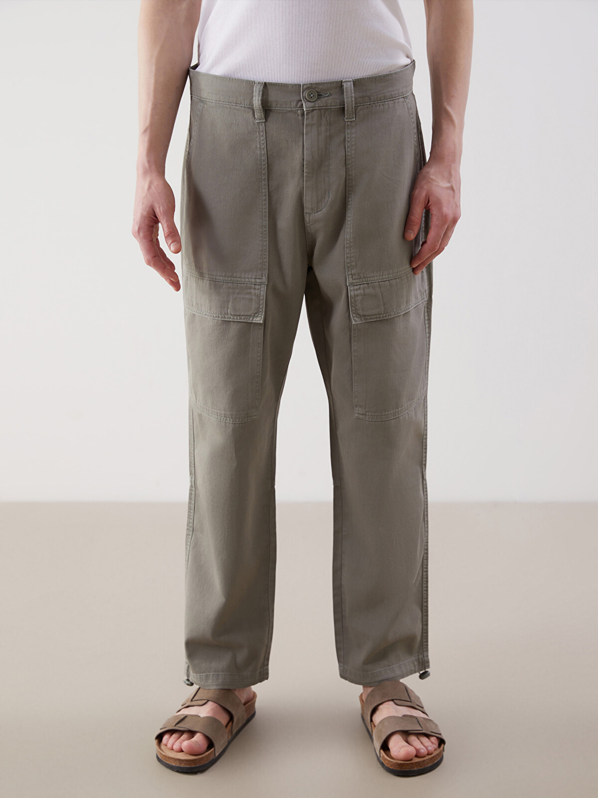 XSIDE Relaxed Fit Twill Men's Cargo Trousers - S5IP49Z8-Z3Q | LC