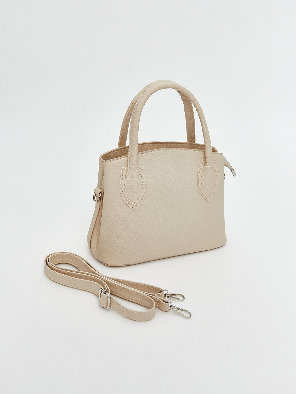 LCW ACCESSORIES Bej Askılı Deri Görünümlü Kadın Omuz Çantası