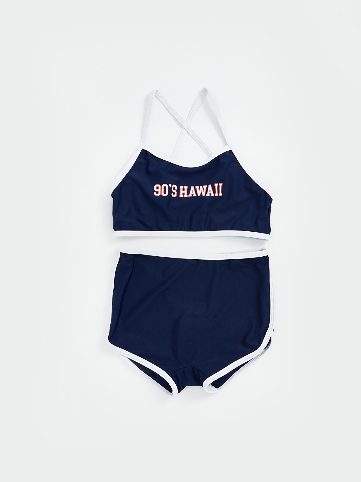 LCW Kids Quick-Dry UV Protective Girls' Bikini - S5J084Z4-HPN - LC