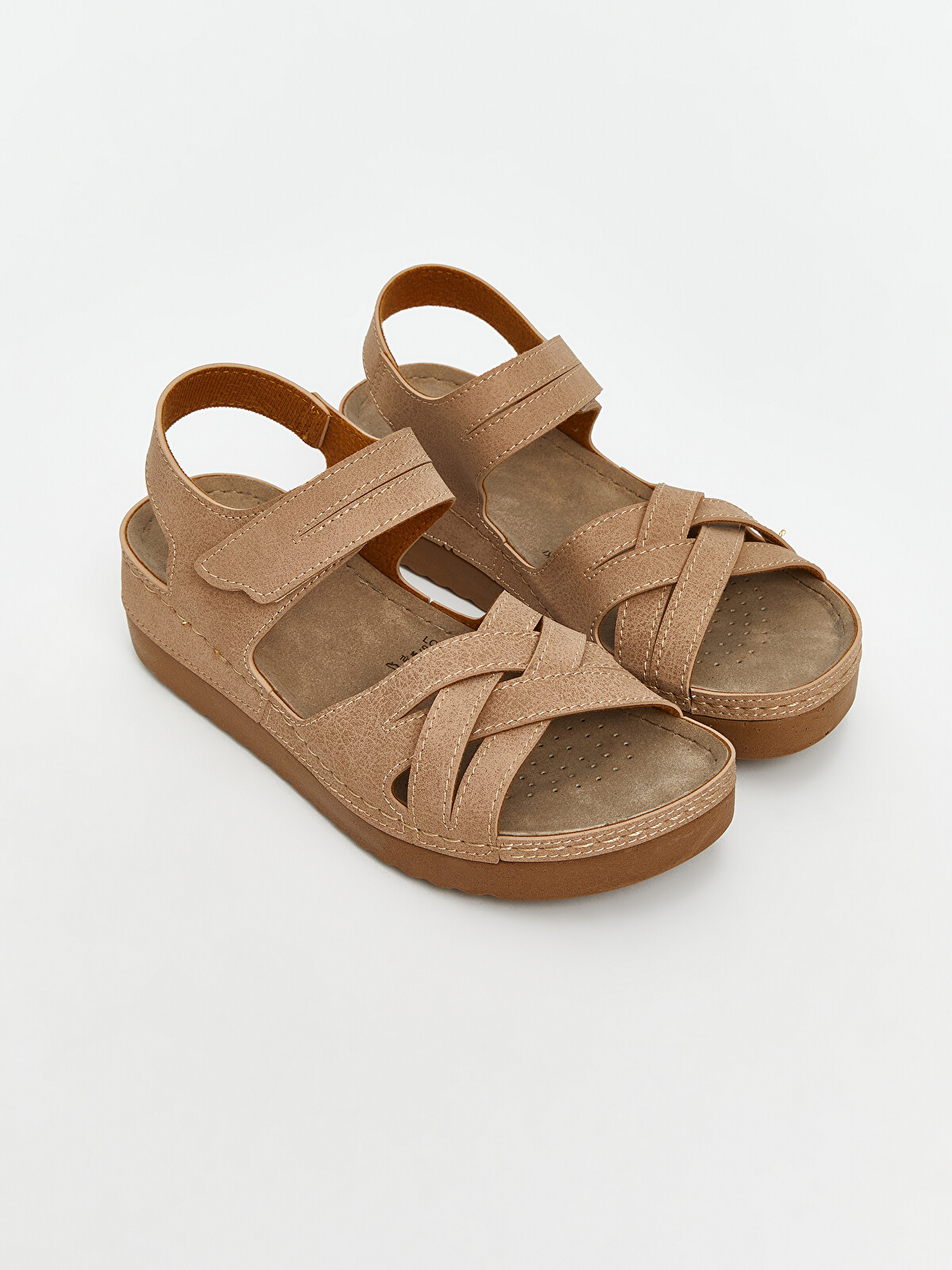 LCW STEPS Cırt Cırtlı Kadın Sandalet - S5JC85Z8-DXZ | LC Waikiki