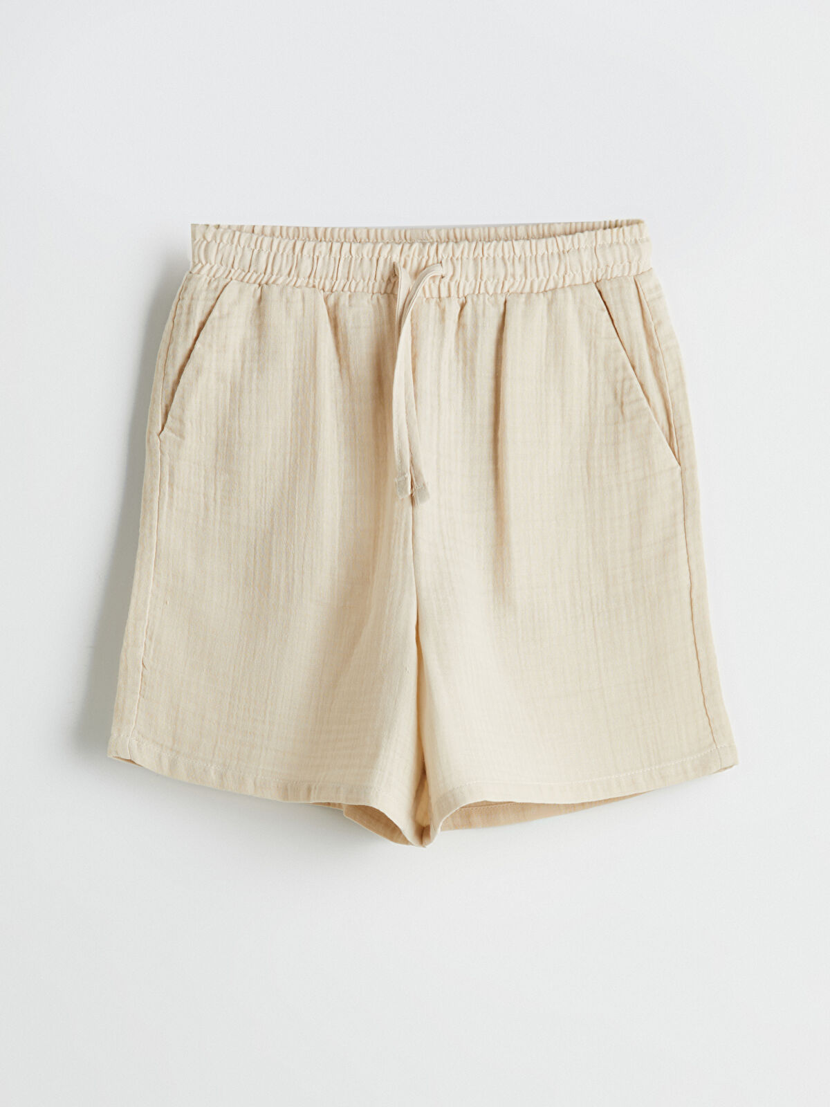レディースウェア ADJUSTABLE MADEMOISELLE SHORTS - BEIGE - Rvidbe Womens Shorts Trendy 2024 Womens Shorts Summer Jean