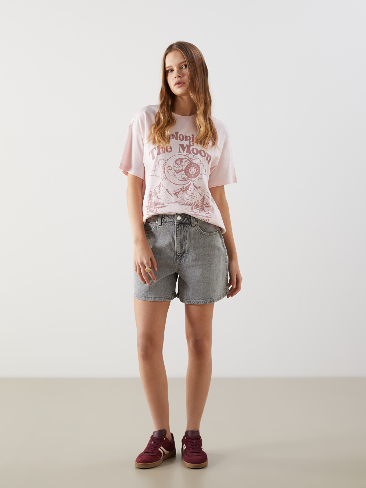 XSIDE Regular Fit Women's Denim Shorts - S5JG66Z8-VKR - LC Waikiki