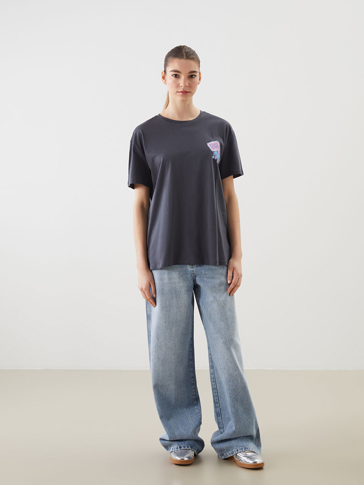 XSIDE Crew Neck Lilo & Stitch Printed Women's T-Shirt