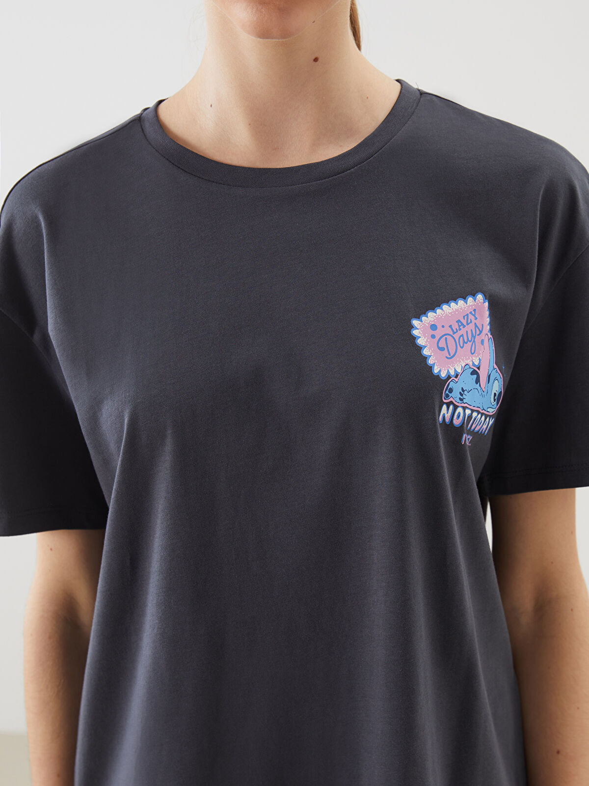tシャツ Summer Landscape T-shirt レディース Women's Cropped sun-faded T-shirt | Violet | Diesel