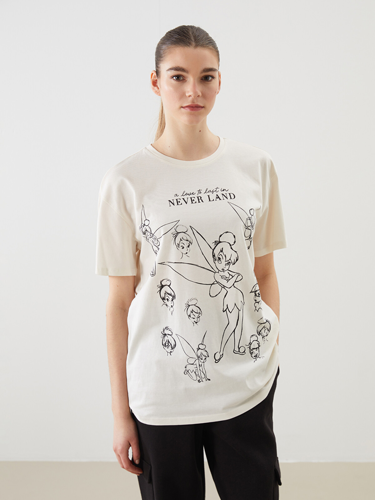 XSIDE Crew Neck Tinker Bell Printed Women's T-Shirt - S5JH90Z8-YMU