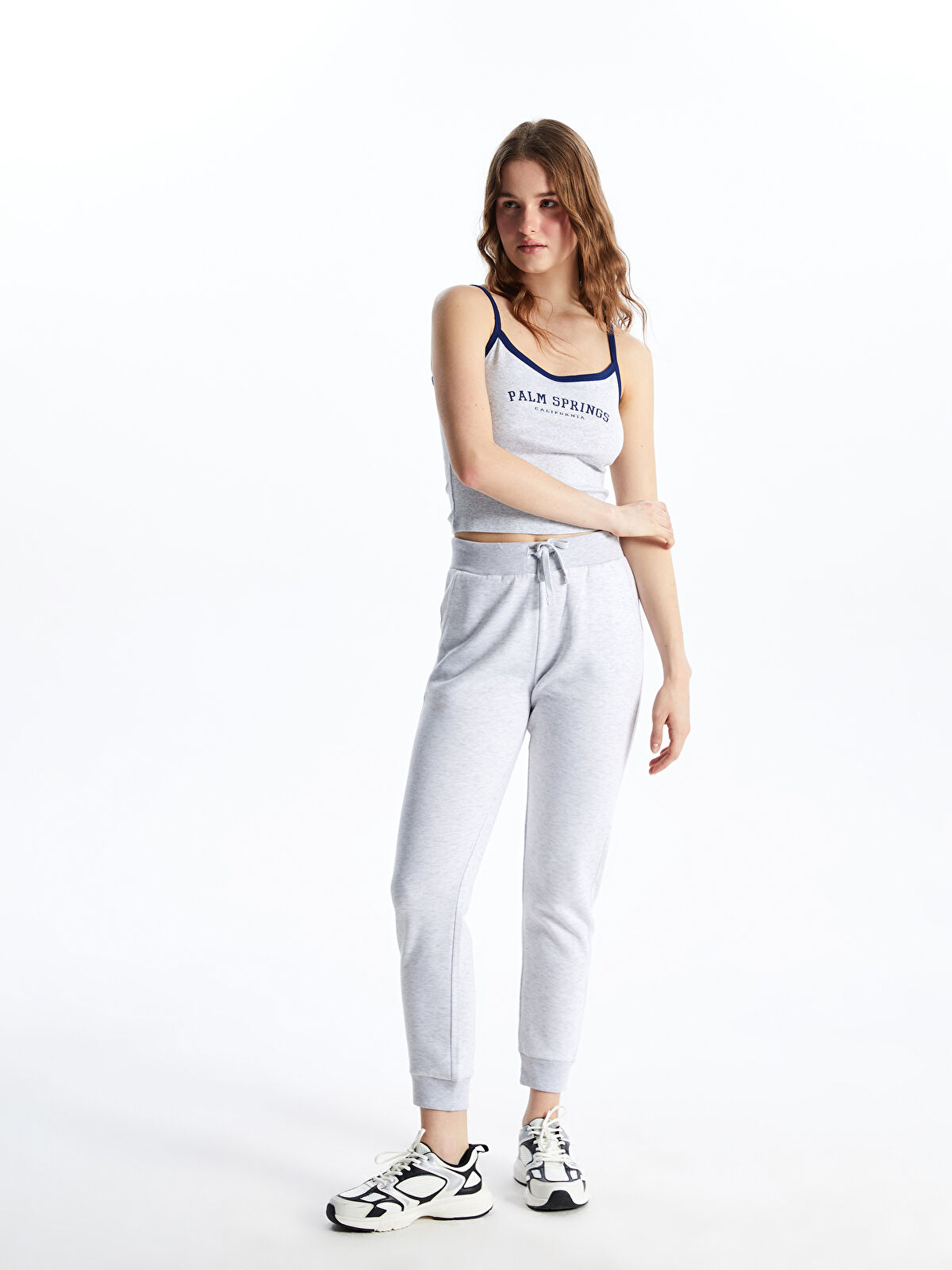 summer3 写真のLとW-450値引き XSIDE U Neck California Printed Crop Women's Tank Top