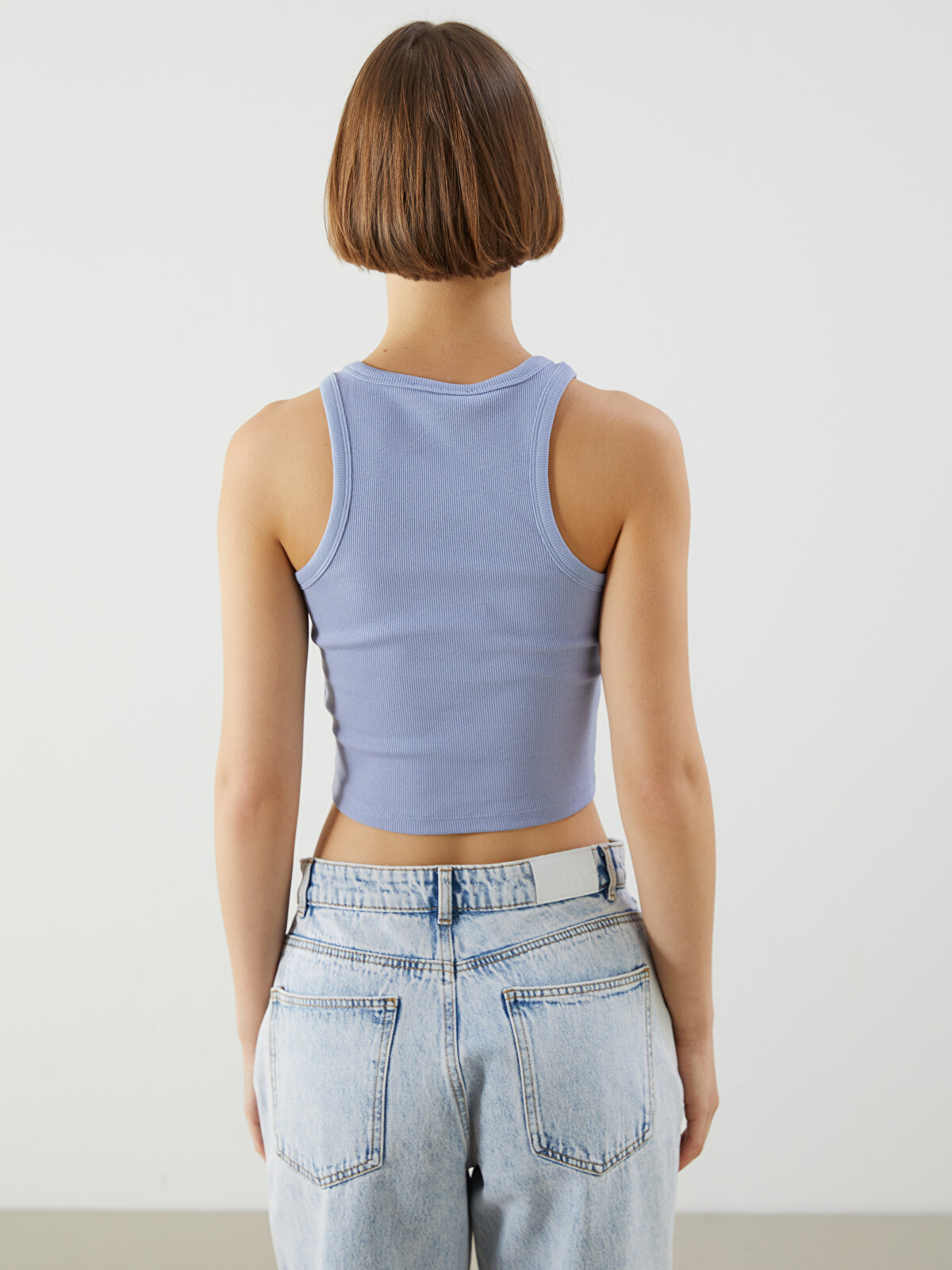 XSIDE Crew Neck Printed Women's Tank Top - S5JK87Z8-Z0P | LC Waikiki