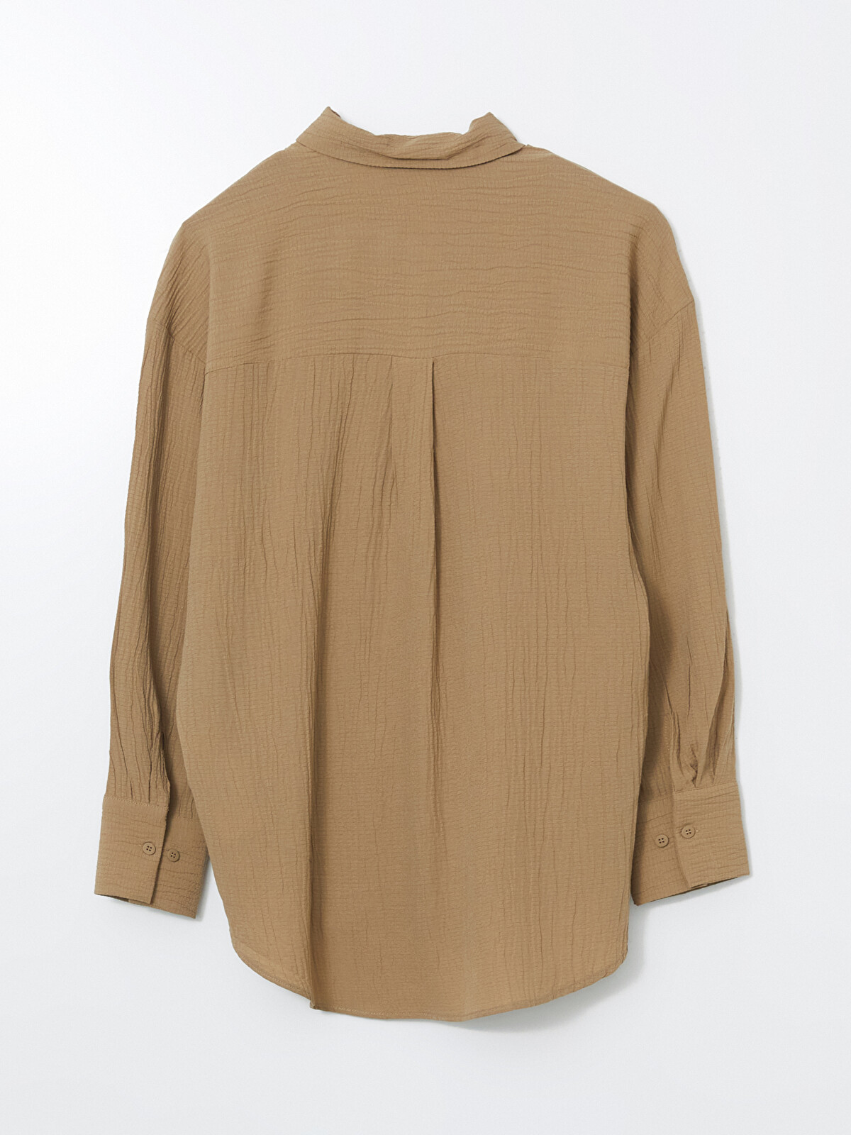 LCWAIKIKI Classic Textured Oversize Women's Shirt - S5JS16Z8-H0T