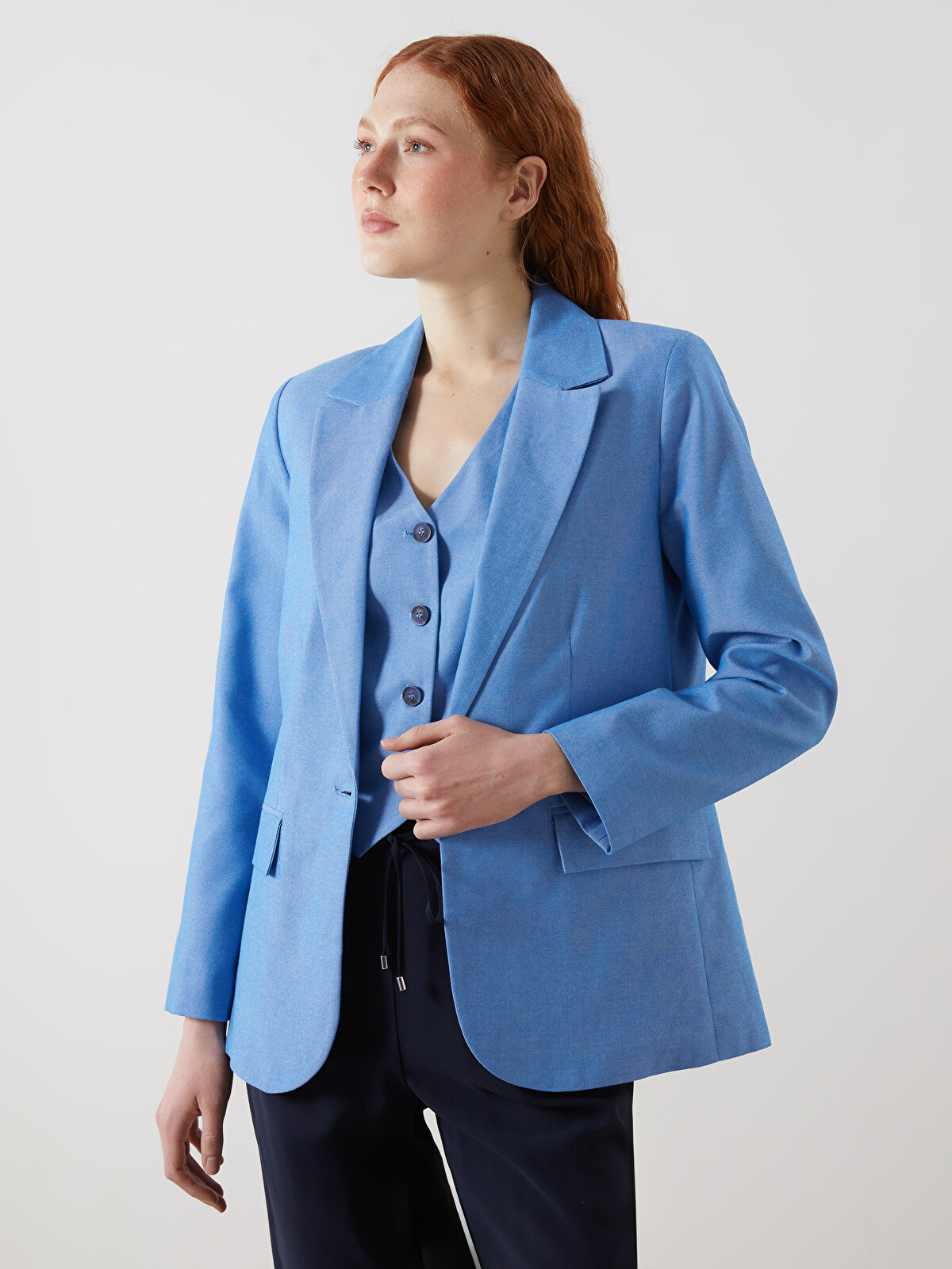 LCW Vision Kadın Blazer Ceket - S5JY29Z8-SGS | LC Waikiki