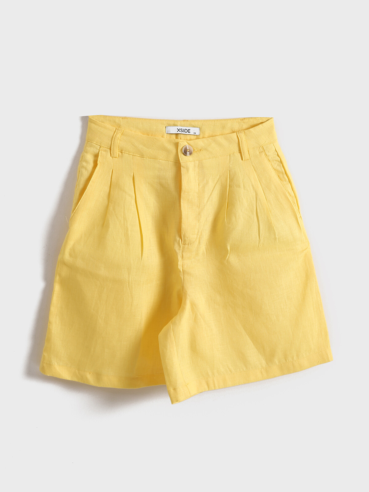 LCWAIKIKI Classic Loose Fit 100% Linen Women's Shorts - S5K747Z8