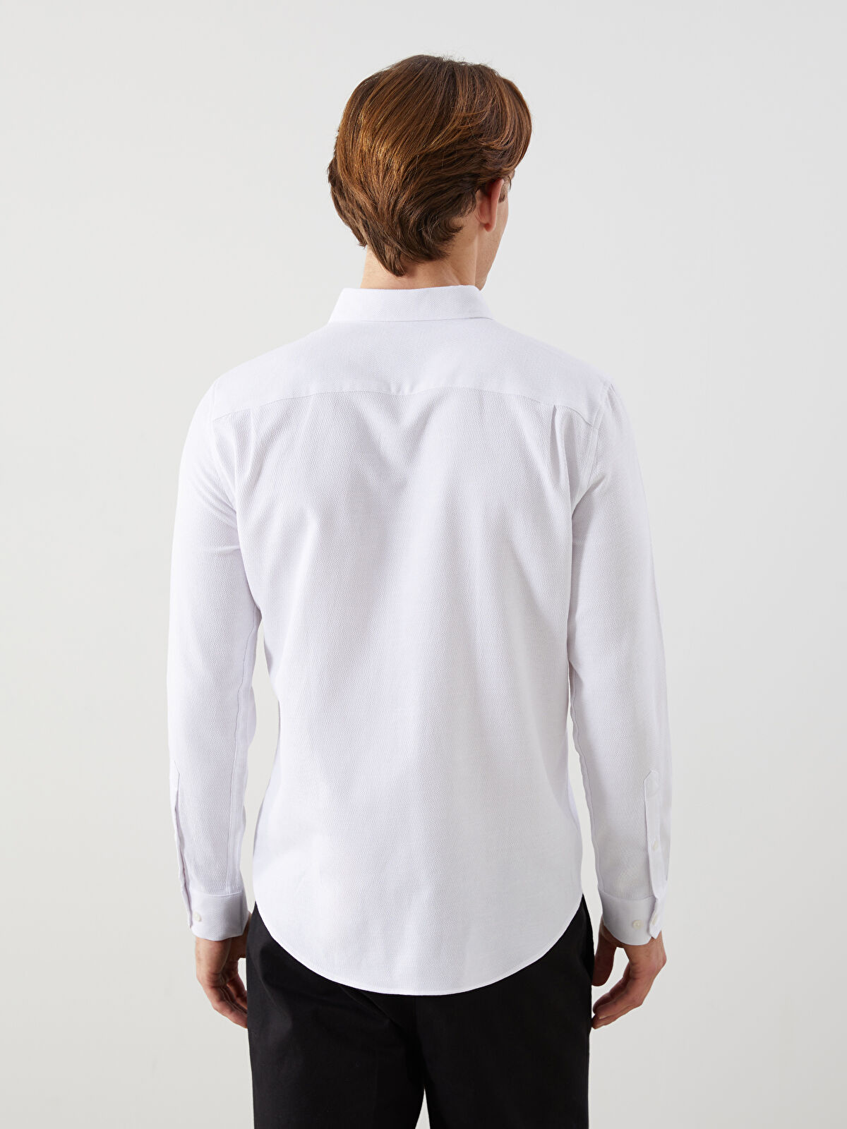 Wolfy さま LCWAIKIKI Classic Slim Fit Long Sleeve Velvet Men's Shirt