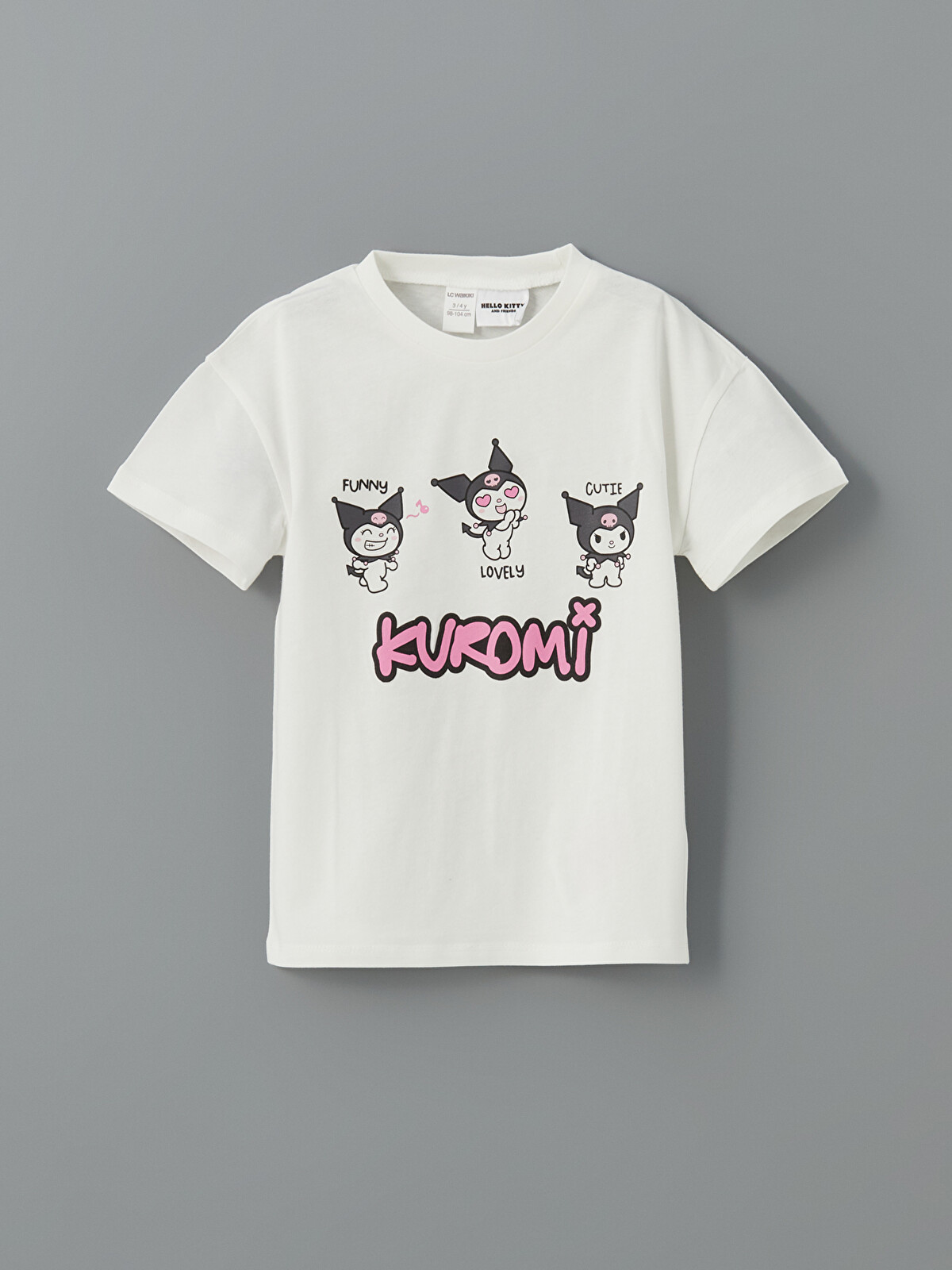 LCW Kids Set Tricou și Colanți Imprimat Kuromi pentru Fete