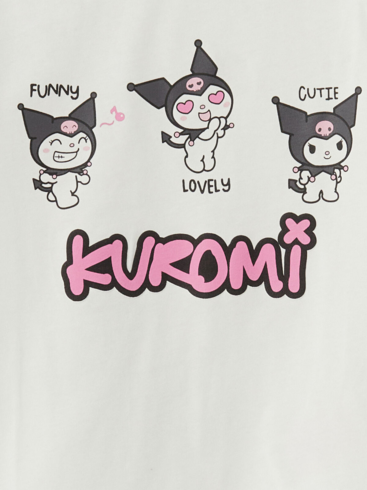 LCW Kids Kuromi Printed Girls' T-shirt and Leggings Set