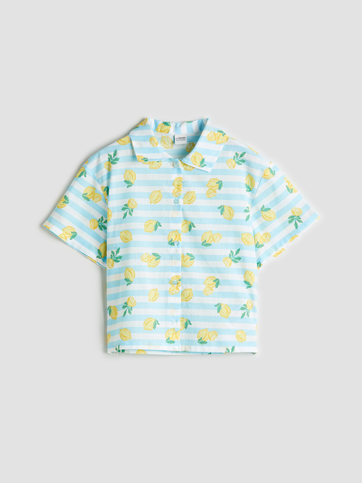 LCW Kids Karışık Limon Baskılı Kız Çocuk Gömlek - S5KS03Z4-F9C | LCW