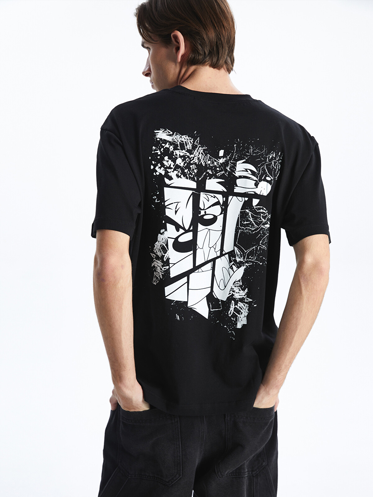 XSIDE Crew Neck Looney Tunes Printed Jersey Men's T-Shirt