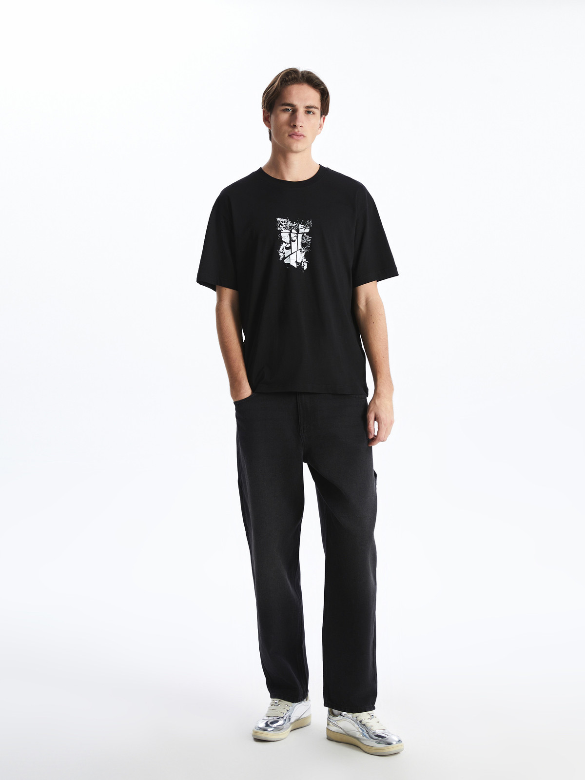 XSIDE Crew Neck Looney Tunes Printed Jersey Men's T-shirt