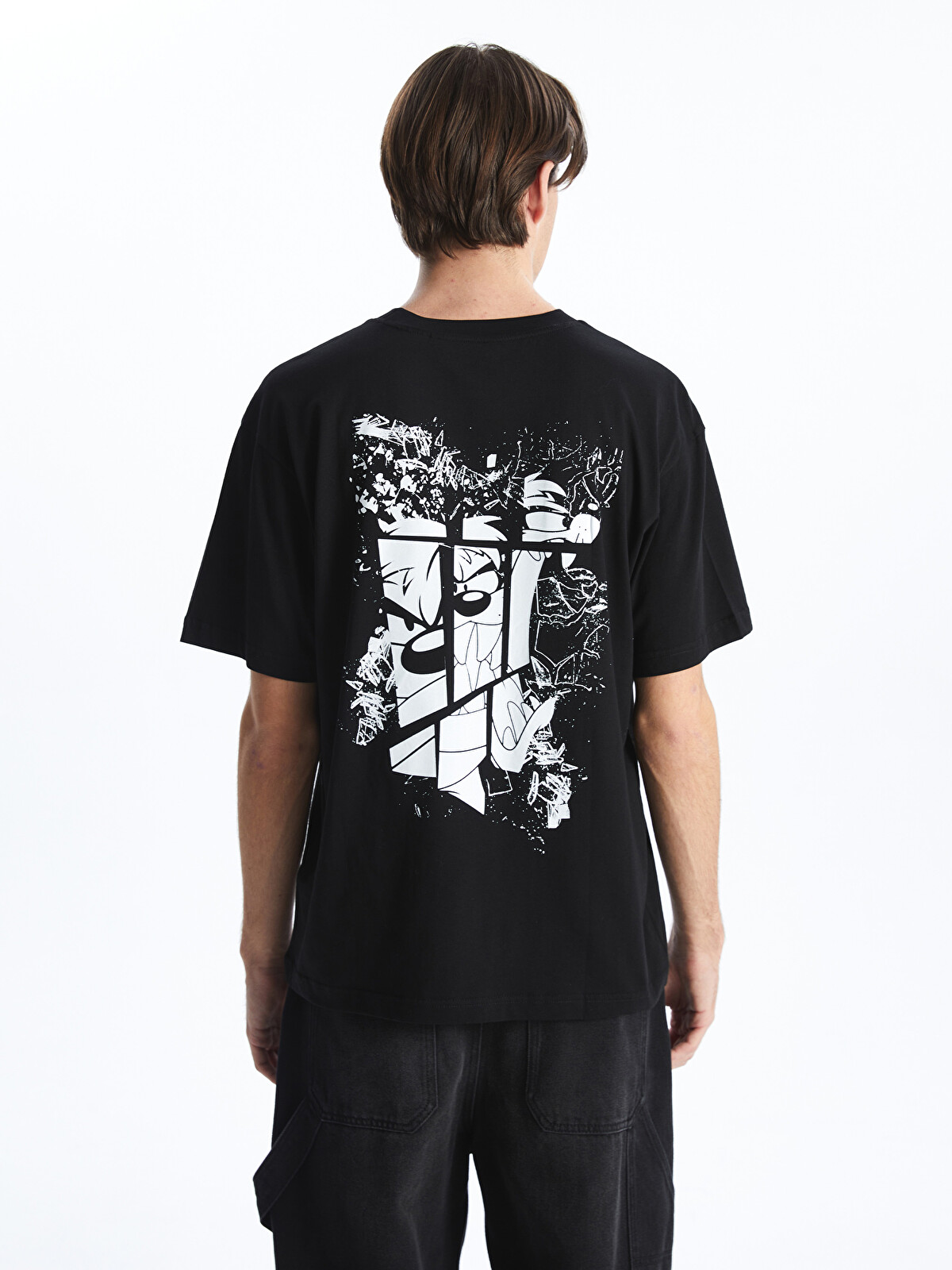 XSIDE Crew Neck Looney Tunes Printed Jersey Men's T-shirt